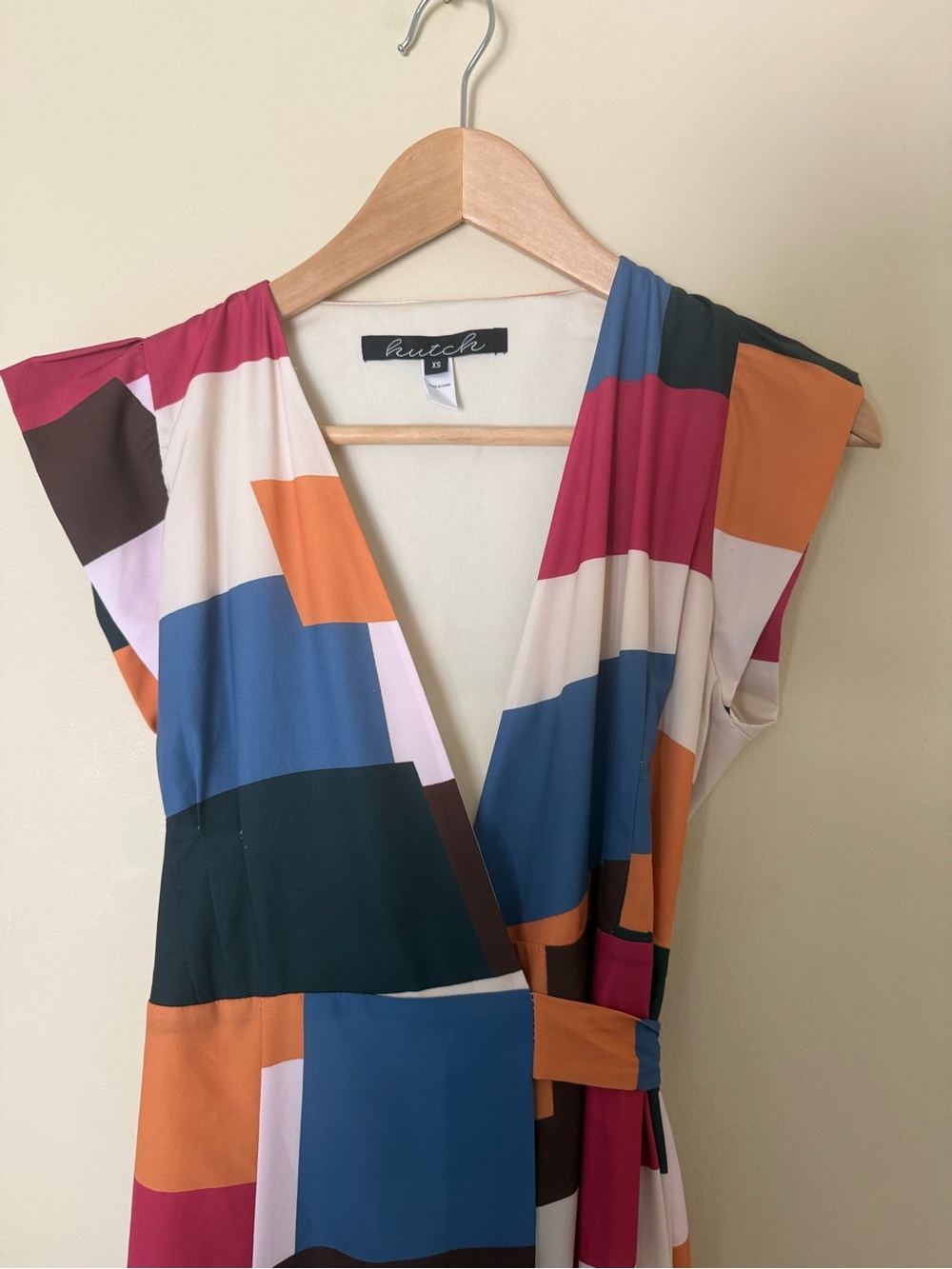 Anthropologie Hutch Alfonsine Wrap Maxi Dress Size extra Small Colorful - Picture 6 of 10